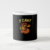 F-Caw-F-Chicken Classic Minimal Clean Jumbo-Tasse (Vorderseite)