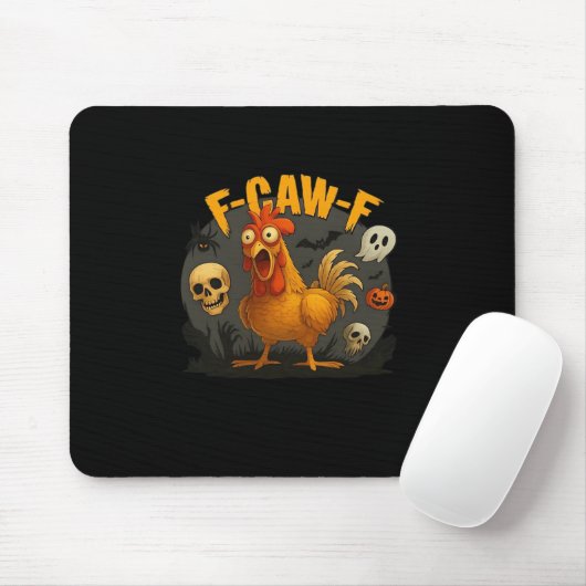 F-Caw-F Chicken Classic Minimal Clean Mousepad (Mit Mouse)