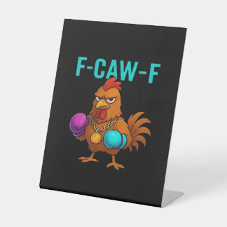 F-Caw-F Chicken Classic Minimal Clean Sockelschild