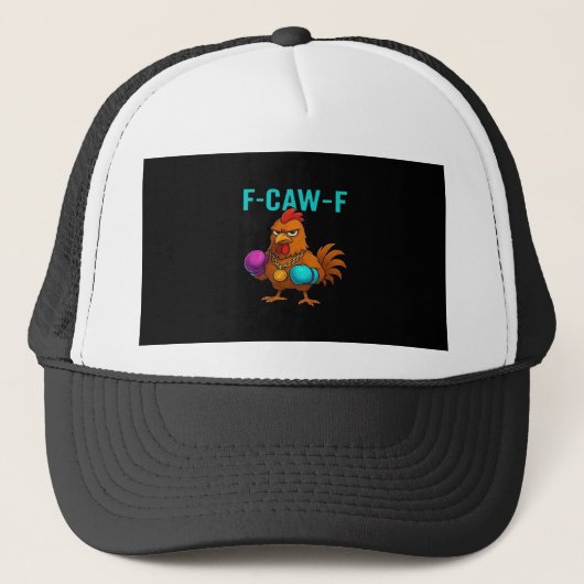 F-Caw-F Chicken Classic Minimal Clean Truckerkappe (Vorderseite)