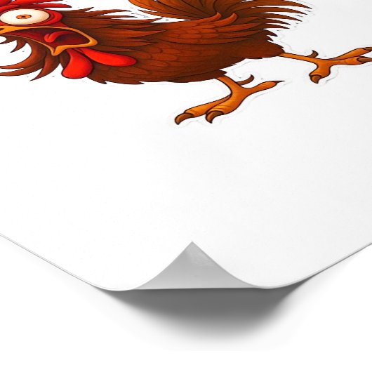 F-Caw-F Chicken Classic Poster (Ecke)