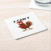 F-Caw-F Chicken Classic Rechteckiger Pappuntersetzer (angewinkelt)