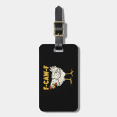 F-Caw-F Chicken Classic Retro Cool Gepäckanhänger (Vorderseite vertikal)