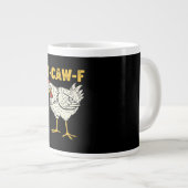 F-Caw-F Chicken Classic Retro Cool Jumbo-Tasse (Vorderseite Rechts)