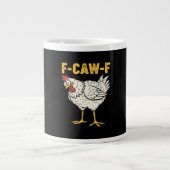 F-Caw-F Chicken Classic Retro Cool Jumbo-Tasse (Vorderseite)