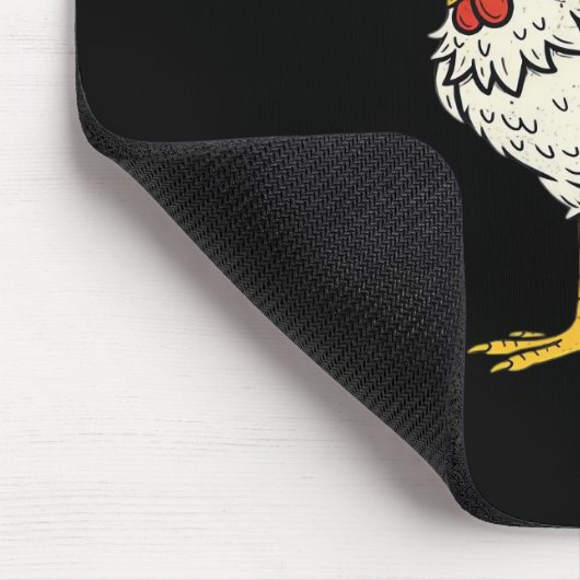 F-Caw-F Chicken Classic Retro Cool Mousepad (Ecke)