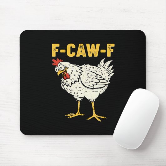 F-Caw-F Chicken Classic Retro Cool Mousepad (Mit Mouse)