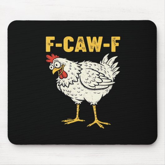F-Caw-F Chicken Classic Retro Cool Mousepad (Vorne)