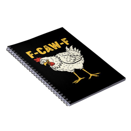 F-Caw-F Chicken Classic Retro Cool Notizblock (Rechte Seite)