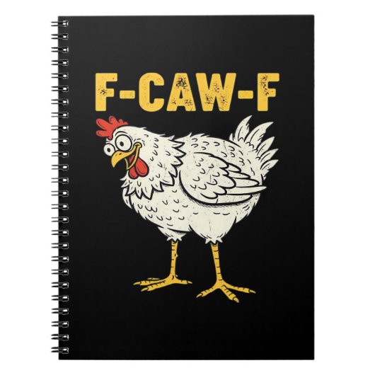F-Caw-F Chicken Classic Retro Cool Notizblock (Vorderseite)