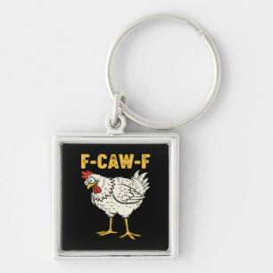 F-Caw-F Chicken Classic Retro Cool Schlüsselanhänger