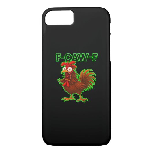 F-Caw-F Chicken Classic Retro Graphic Case-Mate iPhone Hülle (Rückseite)