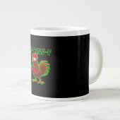 F-Caw-F Chicken Classic Retro Graphic Jumbo-Tasse (Vorderseite Rechts)