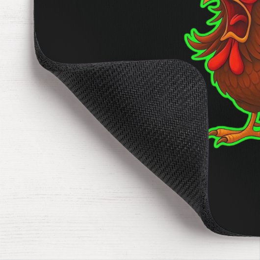 F-Caw-F Chicken Classic Retro Graphic Mousepad (Ecke)