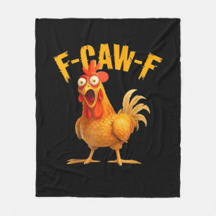 F-Caw-F Chicken Classic Retro-Stil Fleecedecke