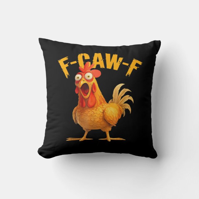 F-Caw-F Chicken Classic Retro-Stil Kissen (Vorderseite)