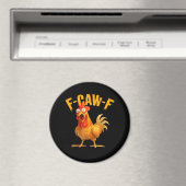F-Caw-F Chicken Classic Retro-Stil Magnet (In Situ (Geschirrspüler))