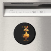 F-Caw-F Chicken Classic Retro-Stil Magnet (In Situ (Geschirrspüler))