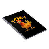 F-Caw-F Chicken Classic Retro-Stil Notizblock (Rechte Seite)