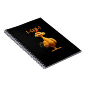 F-Caw-F Chicken Classic Retro-Stil Notizblock (Rechte Seite)