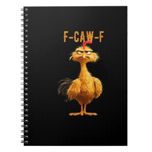 F-Caw-F Chicken Classic Retro-Stil Notizblock (Vorderseite)