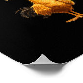 F-Caw-F Chicken Classic Retro-Stil Poster (Ecke)