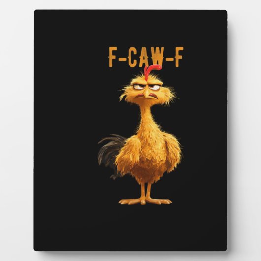 F-Caw-F Chicken Classic Retro Style Fotoplatte (Vorderseite)
