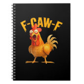F-Caw-F Chicken Classic Retro Style Notizblock (Vorderseite)
