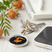 F-Caw-F Chicken Classic Retro Style Schlüsselanhänger (Seite)