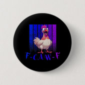 F-Caw-F Chicken Classic Simple Clean Button (Vorderseite)