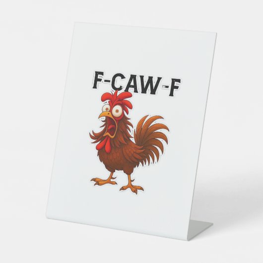 F-Caw-F Chicken Classic Sockelschild (Vorderseite)
