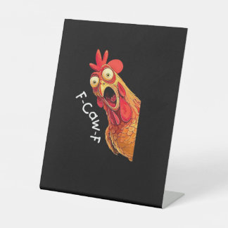 F-Caw-F-Chicken Classic Vintage Graphic Sockelschild