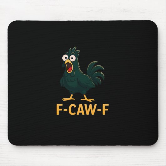 F-Caw-F Chicken Classic Vintage-Stil Mousepad (Vorne)