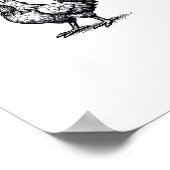 F-Caw-F Chicken Creative Casual Poster (Ecke)