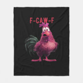 F-Caw-F-Chicken Essential Aesthetic Unique Fleecedecke (Vorderseite)