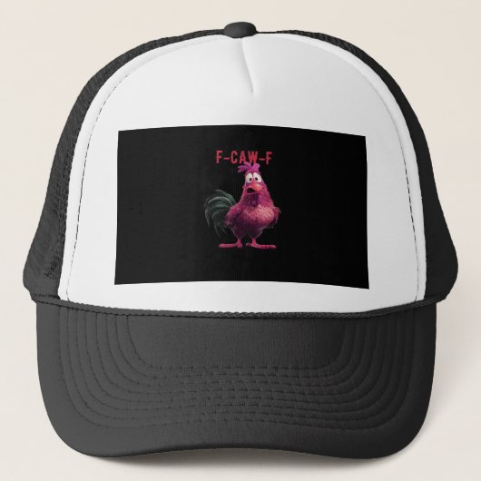 F-Caw-F-Chicken Essential Aesthetic Unique Truckerkappe (Vorderseite)