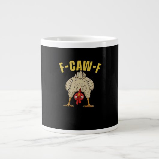 F-Caw-F-Chicken Essential Art Graphic Jumbo-Tasse (Vorderseite)