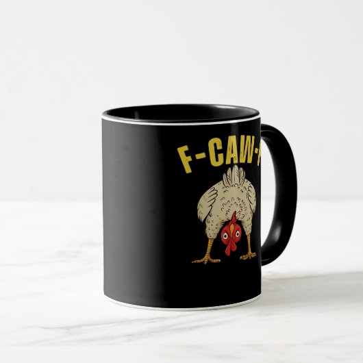 F-Caw-F-Chicken Essential Art Graphic Tasse (VorderseiteRechts)