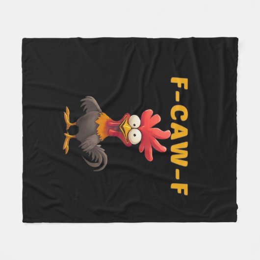 F-Caw-F-Chicken Essential Classic Aesthetic Unique Fleecedecke (Vorderseite (Horizontal))