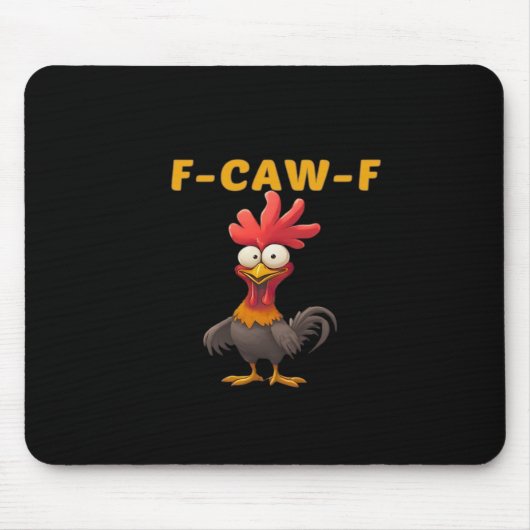 F-Caw-F-Chicken Essential Classic Ästhetik Einziga Mousepad (Vorne)