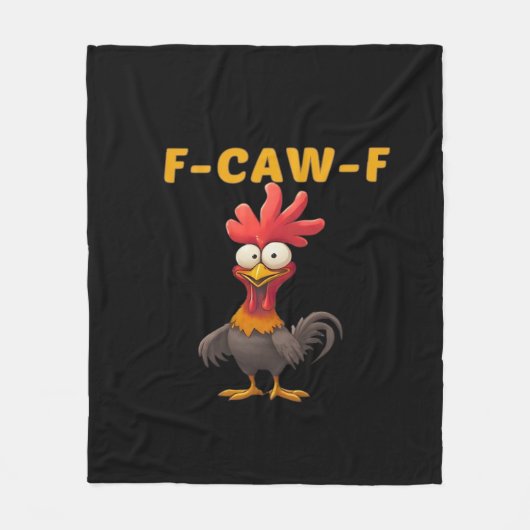 F-Caw-F-Chicken Essential Classic Ästhetisch Einzi Fleecedecke (Vorderseite)