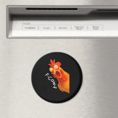 F-Caw-F Chicken Essential Classic Retro Magnet (In Situ (Geschirrspüler))