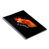 F-Caw-F Chicken Essential Classic Retro Notizblock (Rechte Seite)