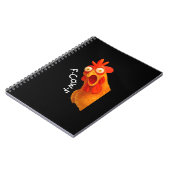 F-Caw-F Chicken Essential Classic Retro Notizblock (Linke Seite)