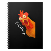 F-Caw-F Chicken Essential Classic Retro Notizblock (Vorderseite)