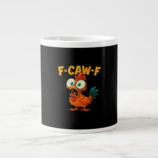 F-Caw-F Chicken Essential Creative Casual Jumbo-Tasse (Vorderseite)