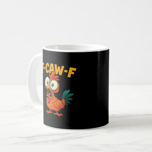 F-Caw-F Chicken Essential Creative Casual Kaffeetasse (Vorderseite Links)
