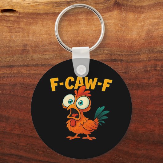 F-Caw-F Chicken Essential Creative Casual Schlüsselanhänger (Vorderseite)