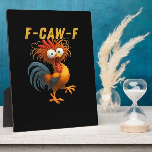 F-Caw-F Chicken Essential Funny Design Fotoplatte (Seite)