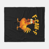 F-Caw-F-Chicken Essential Funny Quote Fleecedecke (Vorderseite (Horizontal))